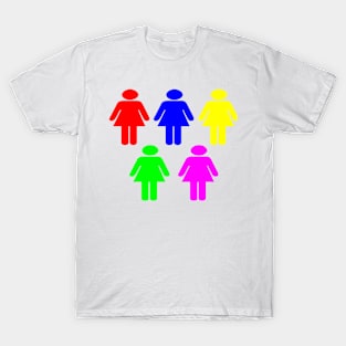 Rainbow Friends Gender Paper Dolls T-Shirt